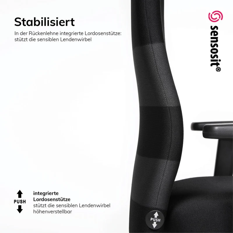 Ergonomischer Bürostuhl lento Agilis AG10 inkl. 4D-Armlehnen - Der AKTIVE