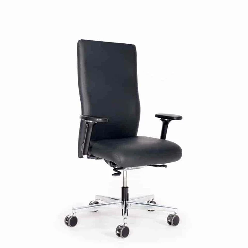 lento Ergonomischer Bürostuhl XL Agilis AG12 Leder - Schwerlaststuhl bis 200 KG