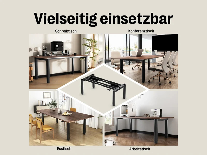Maidesite T4 Pro Plus – Höhenverstellbarer Schreibtisch mit 4 Beinen im eleganten Gleichgewicht