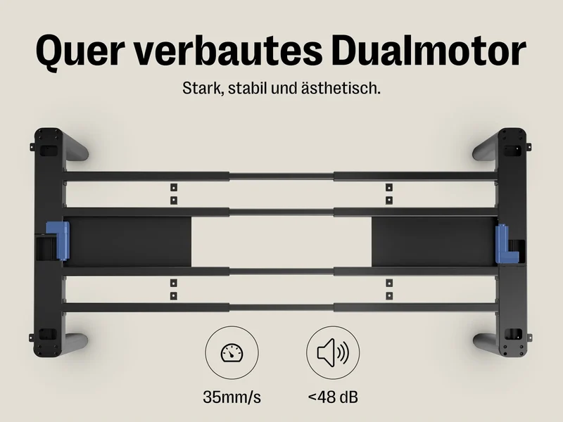Maidesite T4 Pro Plus – Höhenverstellbarer Schreibtisch mit 4 Beinen im eleganten Gleichgewicht