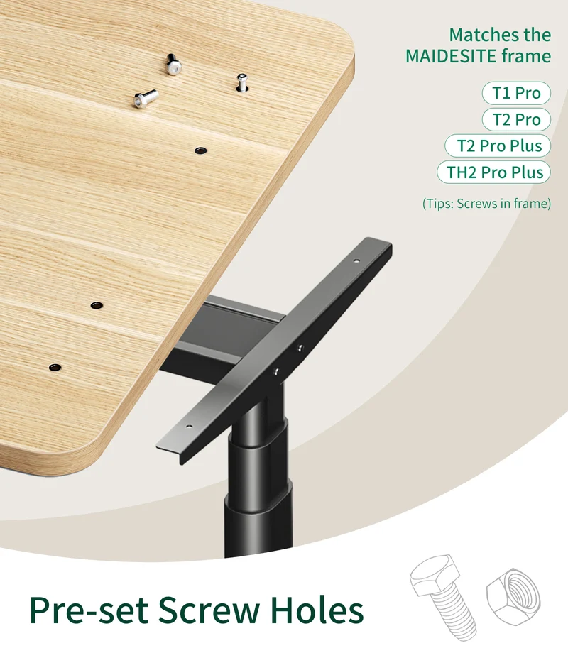 Maidesite robuste Tischplatte 100 120 140 160 und 180 cm DIY-Schreibtischplatte