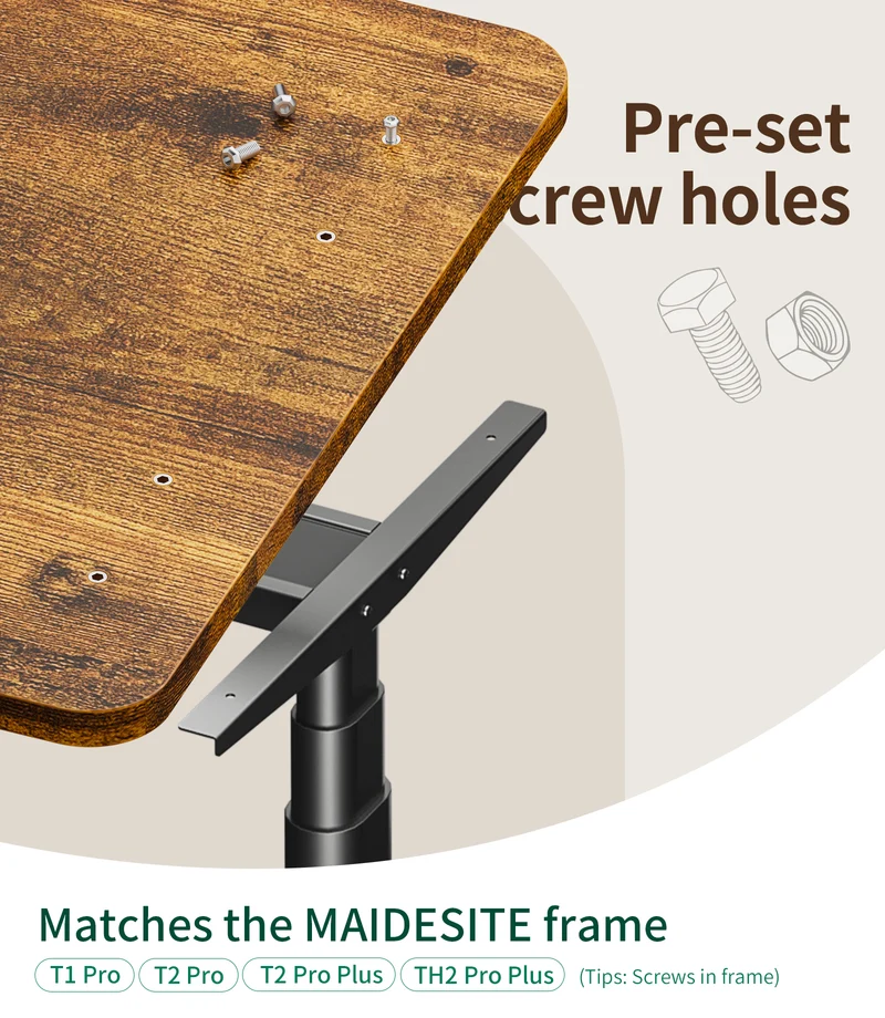 Maidesite robuste Tischplatte 100 120 140 160 und 180 cm DIY-Schreibtischplatte