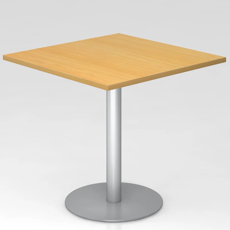 Besprechungstisch quadratisch Pure | Säulentisch | 80 x 74,5 x 80 cm