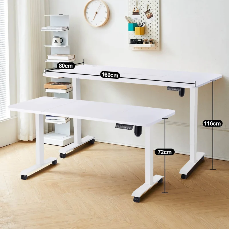 Elektrisch Höhenverstellbarer Schreibtisch 160X80 cm