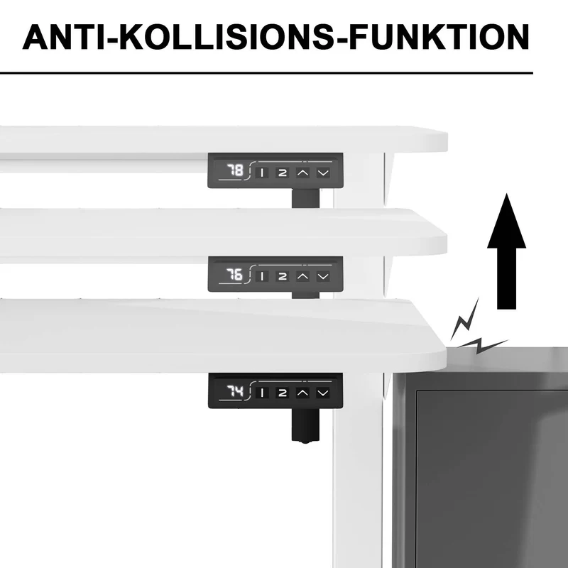 Elektrisch Höhenverstellbarer Schreibtisch 140X60 cm