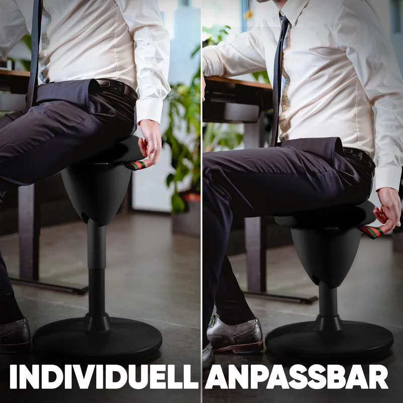 Ergonomischer Bürohocker Testsieger für aktives Sitzen – höhenverstellbar & dynamisch