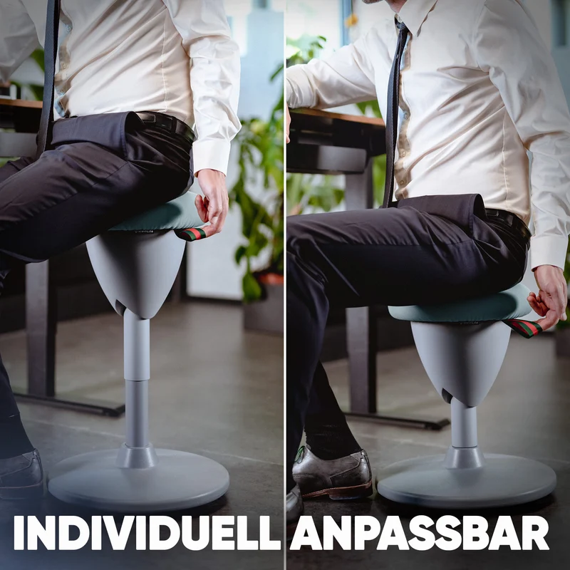Ergonomischer Bürohocker Testsieger für aktives Sitzen – höhenverstellbar & dynamisch