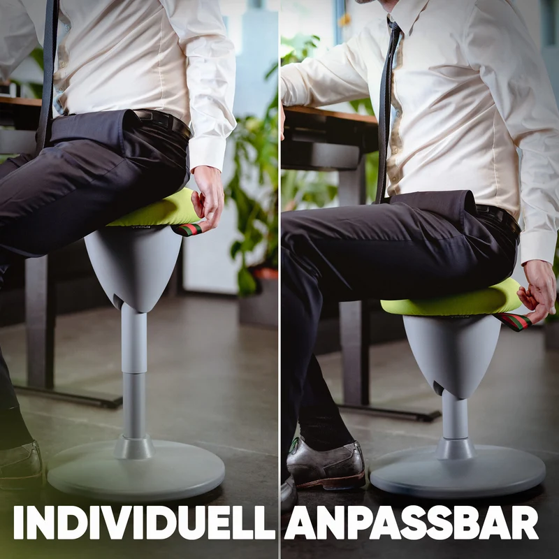Ergonomischer Bürohocker Testsieger für aktives Sitzen – höhenverstellbar & dynamisch