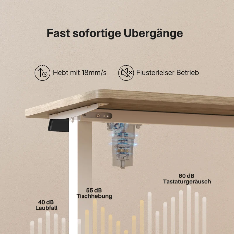 Economy Solid Elektrisch Höhenverstellbarer Schreibtisch