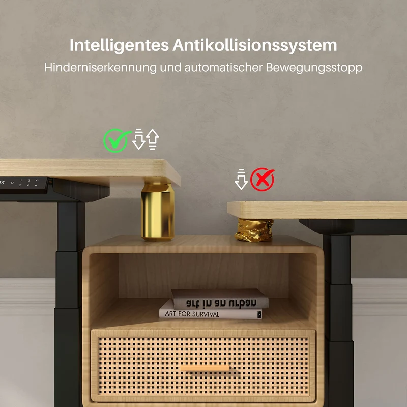 Dual Ultra X Tischgestell mit Premium Elektrisch Höhenverstellbarer Schreibtisch