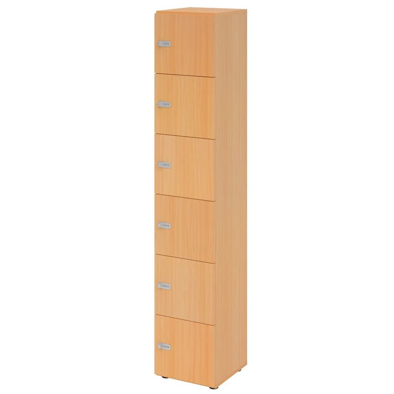 Schließfachschrank Pure - 6 Fächer H215,6 cm- Locker - Garderobenschrank