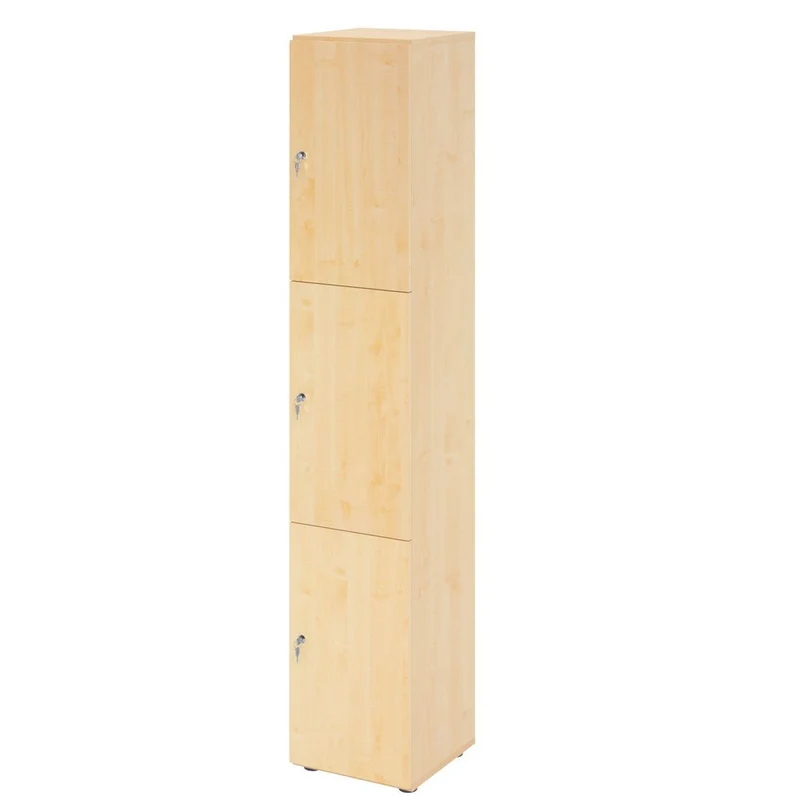 Schließfachschrank Pure - 3 Wert-Fächer H215,6 cm- Locker - Garderobenschrank