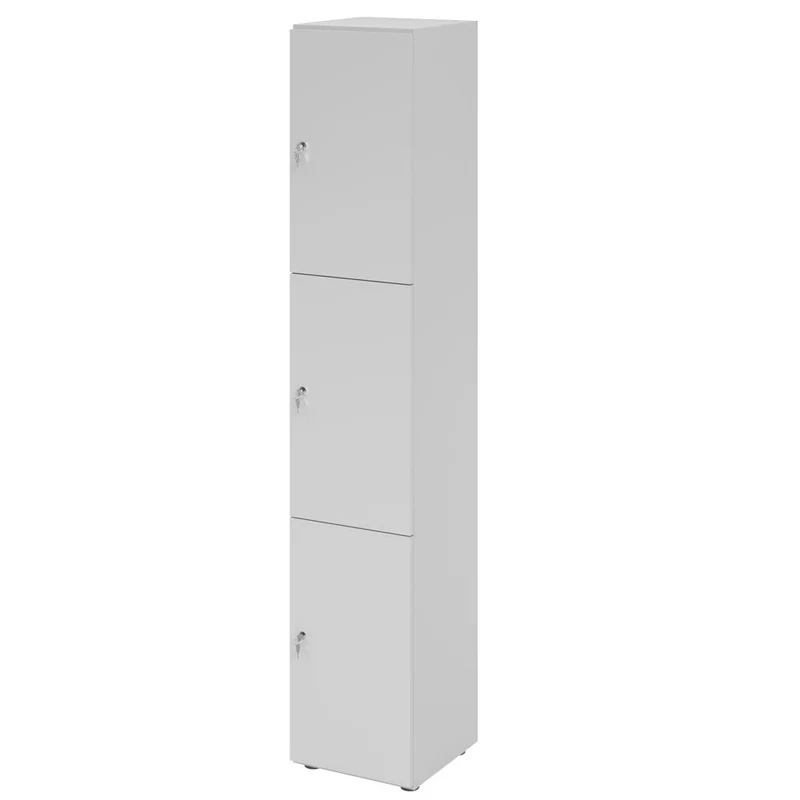 Schließfachschrank Pure - 3 Wert-Fächer H215,6 cm- Locker - Garderobenschrank