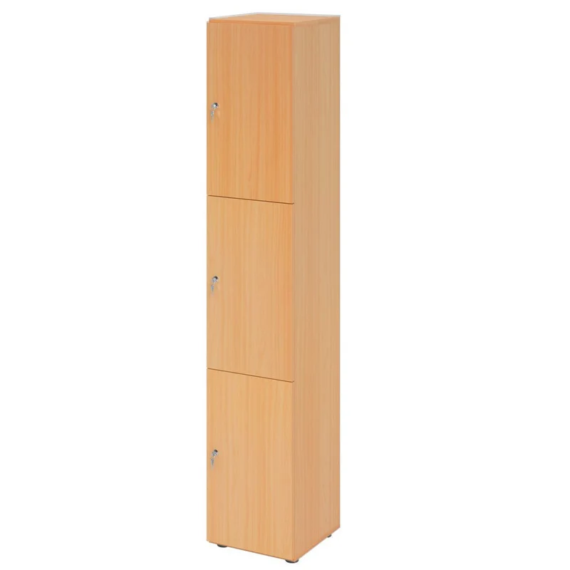 Schließfachschrank Pure - 3 Wert-Fächer H215,6 cm- Locker - Garderobenschrank