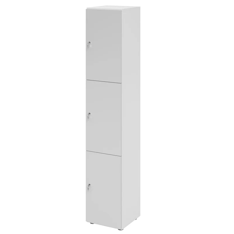 Schließfachschrank Pure - 3 Wert-Fächer H215,6 cm- Locker - Garderobenschrank