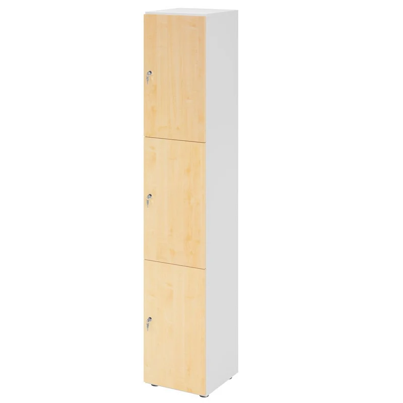 Schließfachschrank Pure - 3 Wert-Fächer H215,6 cm- Locker - Garderobenschrank