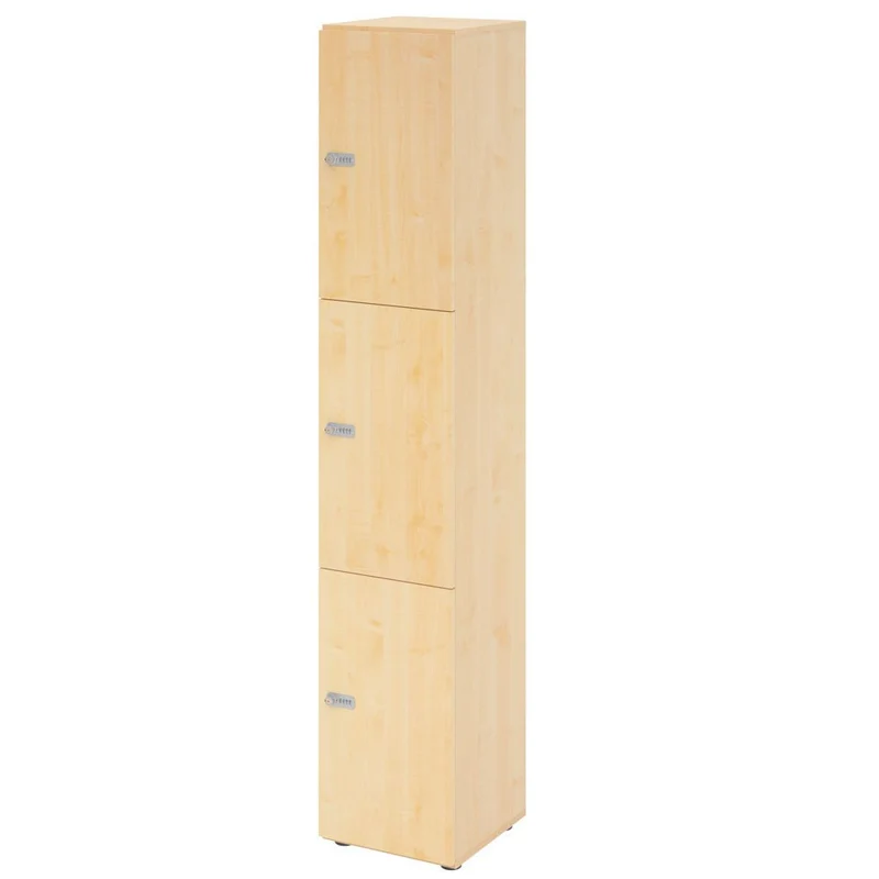 Schließfachschrank Pure - 3 Wert-Fächer H215,6 cm- Locker - Garderobenschrank