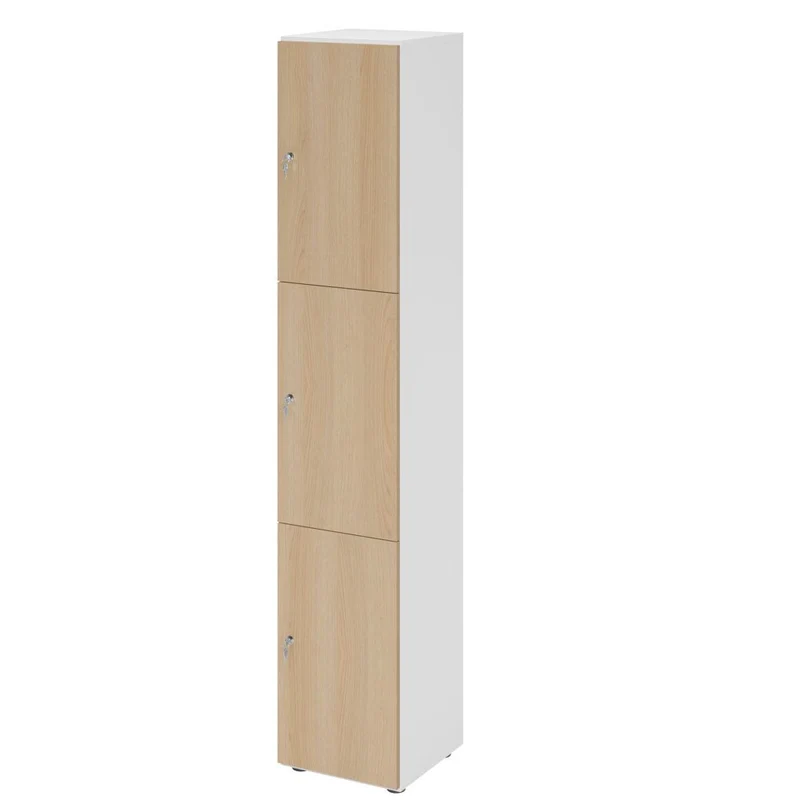 Schließfachschrank Pure - 3 Wert-Fächer H215,6 cm- Locker - Garderobenschrank