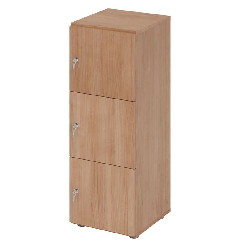 Schließfachschrank Pure - 3 Fächer H110 cm - Locker - Garderobenschrank