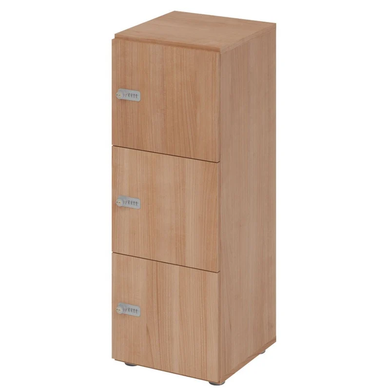 Schließfachschrank Pure - 3 Fächer H110 cm - Locker - Garderobenschrank