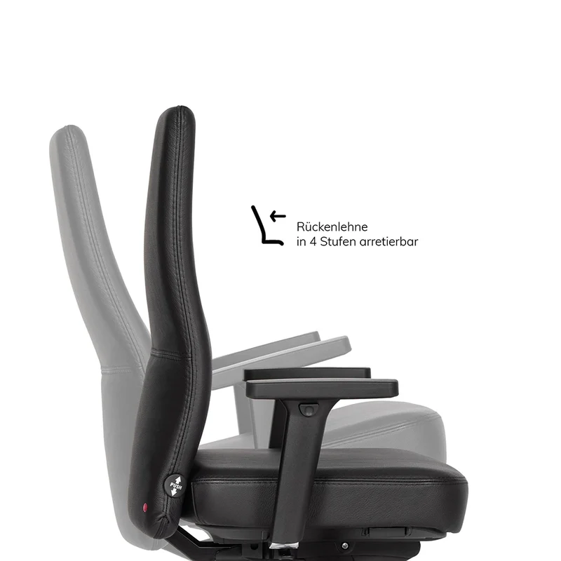 Ergonomischer Bürostuhl Agilis AG10 | Comfort | Leder