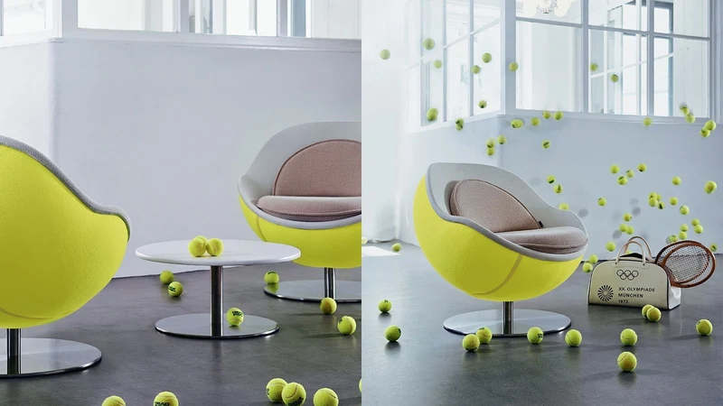 lillus VOLLEY - Loungesessel - Ballsessel - Lounge Sessel - Kugelsessel - Tennis