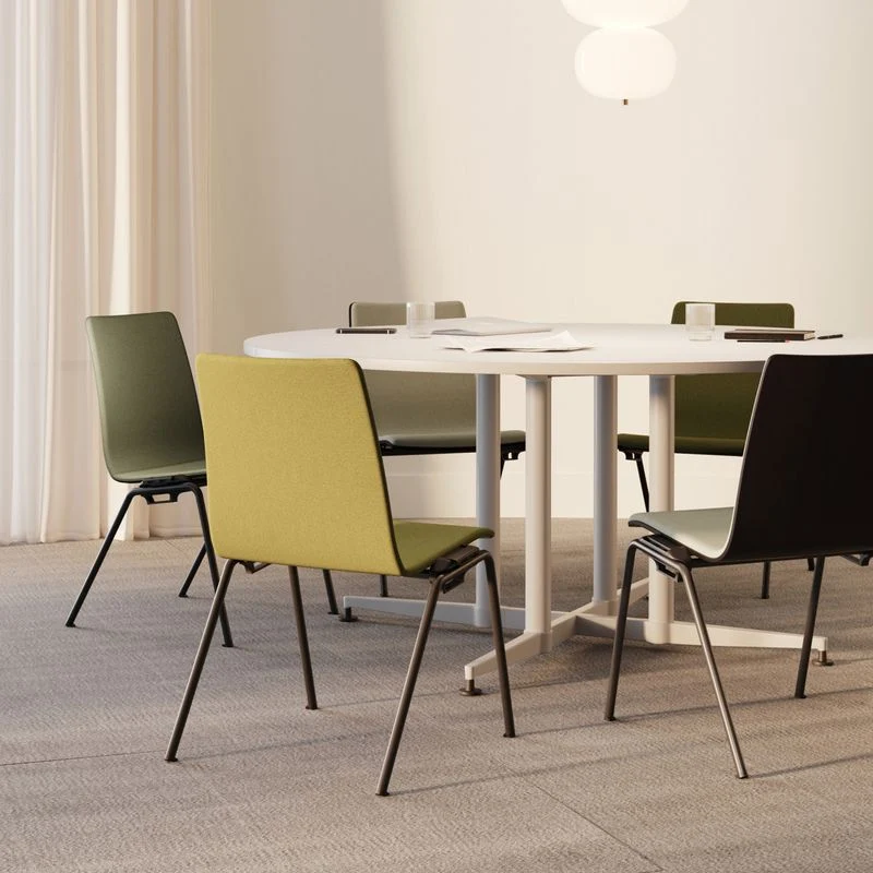 Kusch+Co San Siro runder Konferenztisch Metallbeine