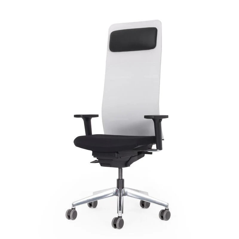 Ergonomischer Chefsessel Netzrücken Hellgrau Matrix MT14