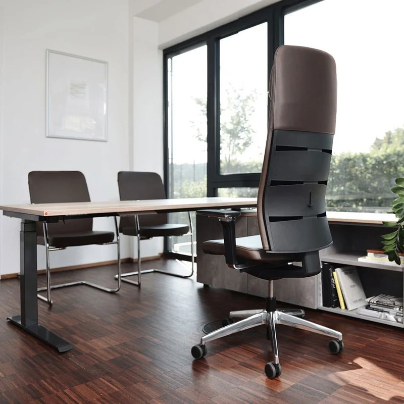 Ergonomischer Bürostuhl Echtleder lento Matrix MT14