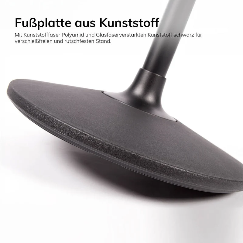 lento Stehhilfe - Ergonomischer Pendelhocker / Sattelsitz / Stehhocker für einen gesunden Rücken - Kunstleder Antibakteriell