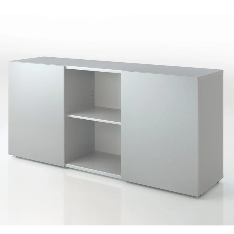 Sideboard Easy Schiebetürenschrank 2OH 160cm breit - Büromöbel Plus - mit Schwebetüren - auf Rechnung bestellen und sparen🇩🇪