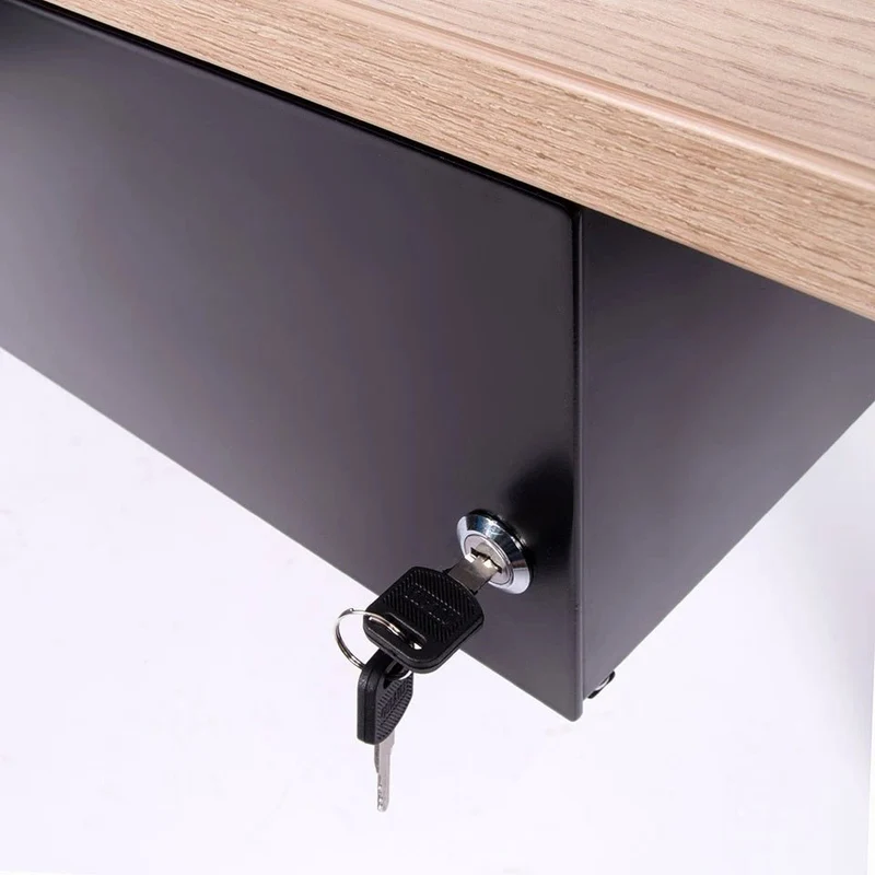 Unterbauschublade Schreibtisch Schublade Duo - zwei Auszüge - B 27,9 x 35,3 x H 16,2 cm
