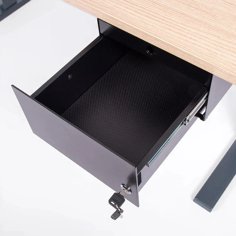 Unterbauschublade Schreibtisch Schublade Duo - zwei Auszüge - B 27,9 x 35,3 x H 16,2 cm