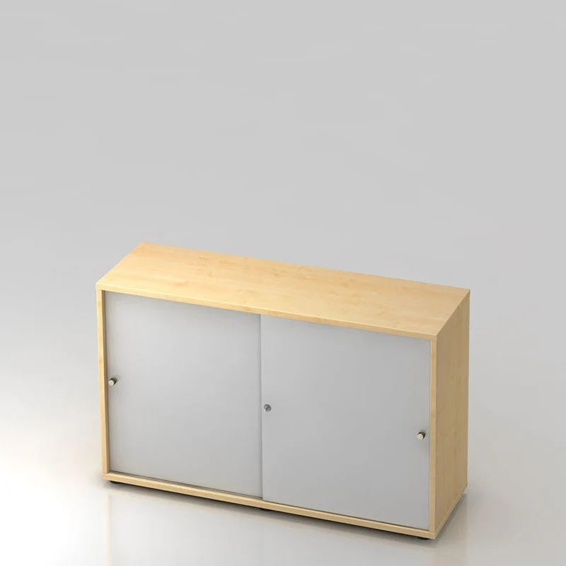 Schiebetürenschrank PLUS - Büromöbel Plus - 2 Ordnerhöhen 120cm breit