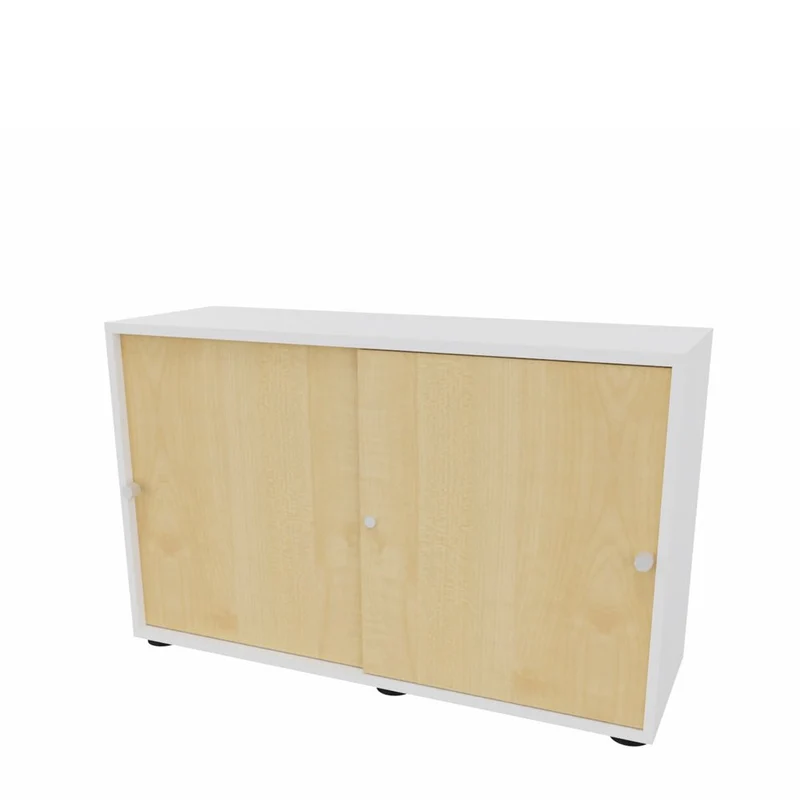 Schiebetürenschrank PLUS - Büromöbel Plus - 2 Ordnerhöhen 120cm breit