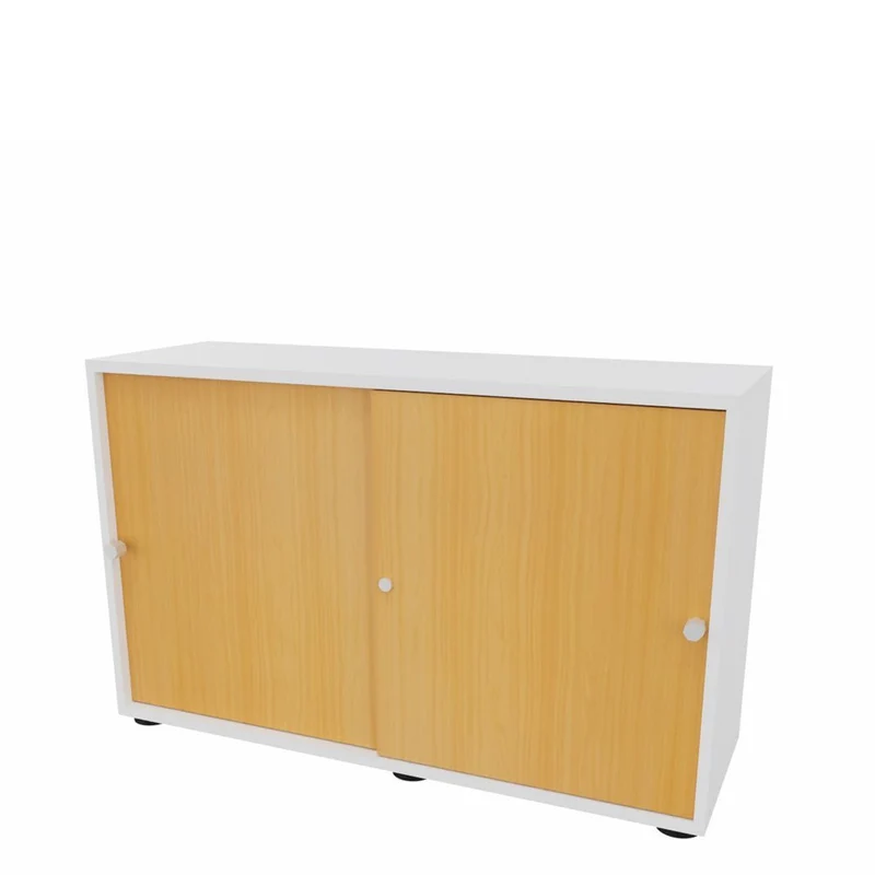 Schiebetürenschrank PLUS - Büromöbel Plus - 2 Ordnerhöhen 120cm breit