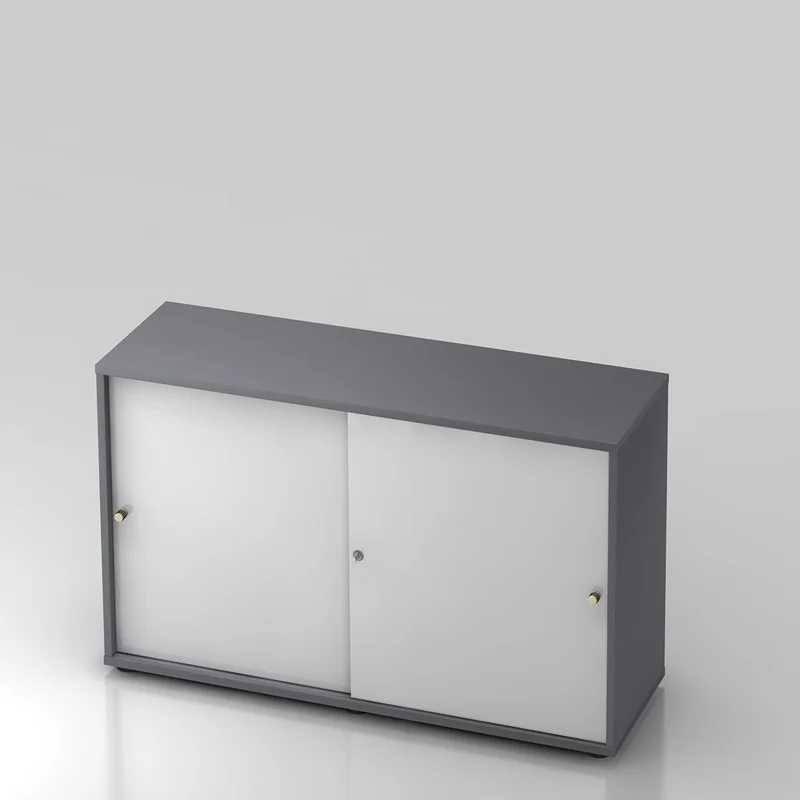 Schiebetürenschrank PLUS - Büromöbel Plus - 2 Ordnerhöhen 120cm breit