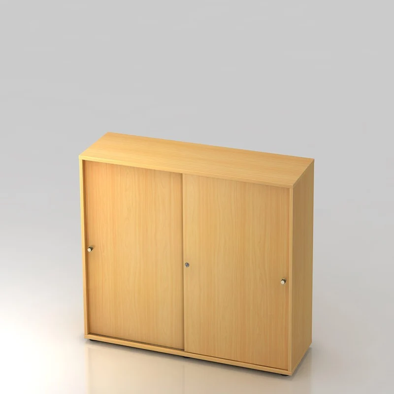 Schiebetürenschrank PLUS - Büromöbel Plus - 3 Ordnerhöhen 120cm breit