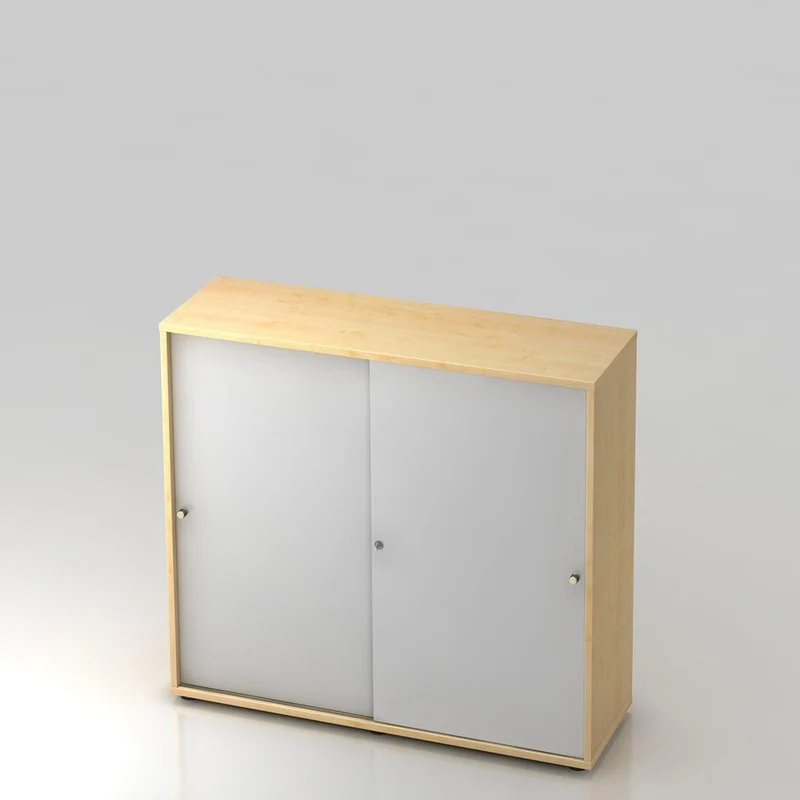 Schiebetürenschrank PLUS - Büromöbel Plus - 3 Ordnerhöhen 120cm breit