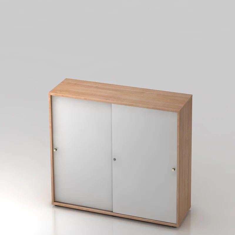Schiebetürenschrank PLUS - Büromöbel Plus - 3 Ordnerhöhen 120cm breit