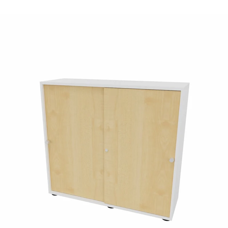 Schiebetürenschrank PLUS - Büromöbel Plus - 3 Ordnerhöhen 120cm breit