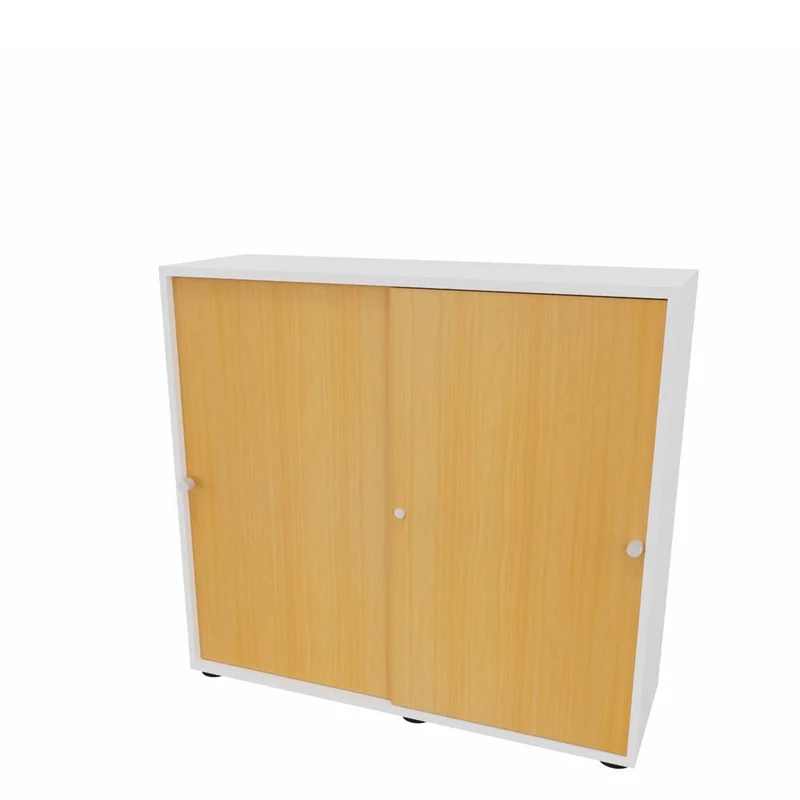 Schiebetürenschrank PLUS - Büromöbel Plus - 3 Ordnerhöhen 120cm breit