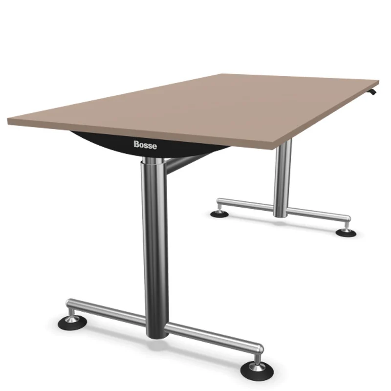 Bosse Modul Space M1 höhenverstellbarer Schreibtisch 72 - 136,5 cm - Melamin & Furnier Platte