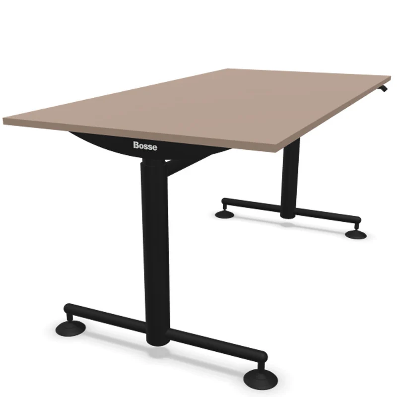 Bosse Modul Space M1 höhenverstellbarer Schreibtisch 72 - 136,5 cm - Melamin & Furnier Platte