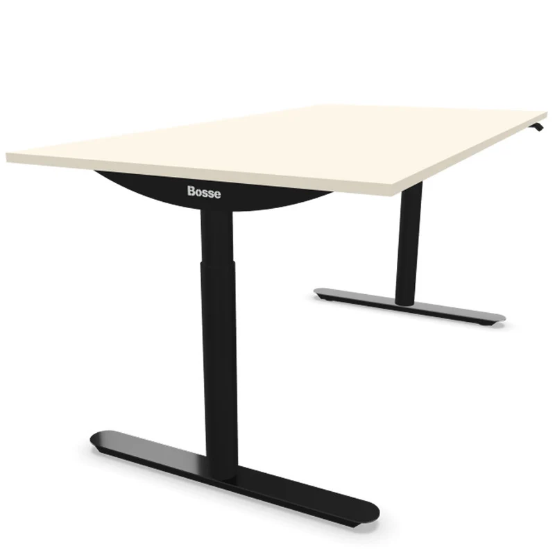 Bosse Modul Space M3 höhenverstellbarer Schreibtisch 62 - 126 cm - Melamin Arbeitsplatte