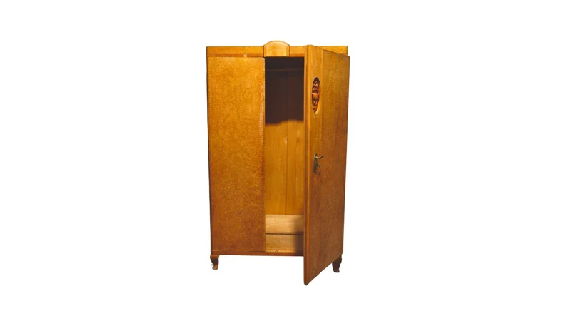 Art-Déco Flügeltürenschrank Eiche 1930er gebraucht