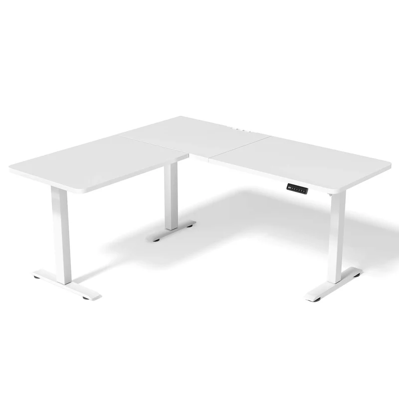 L-Form Eckschreibtisch höhenverstellbar Elektrisch Ergonomischer Stehtisch