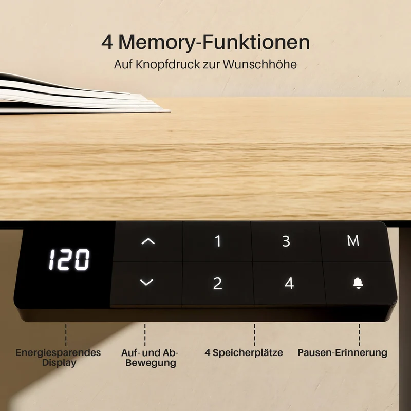 Dual Ultra Tischgestell mit Premium Elektrisch Höhenverstellbarer Schreibtisch