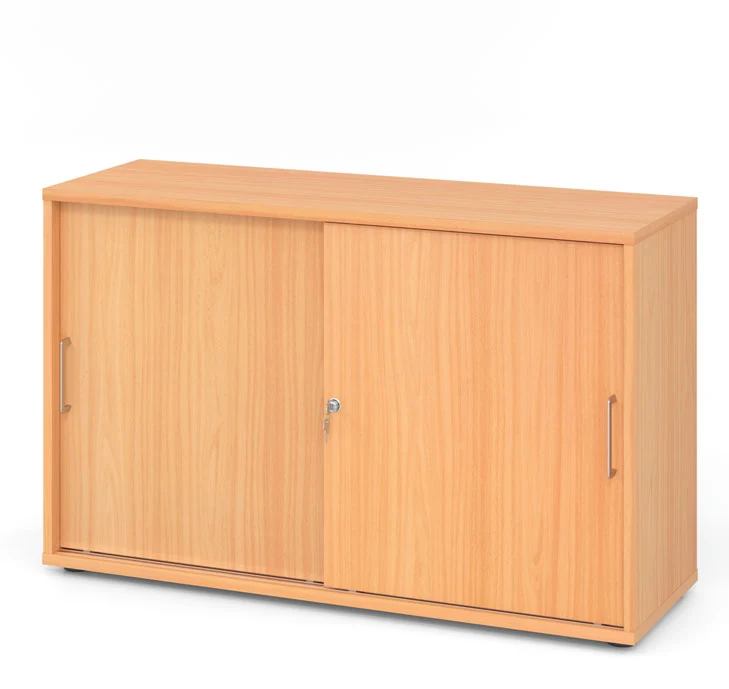 Hammerbacher Schiebetürenschrank 1752S, Holz, abschließbar, 120 x 74,8 x 40cm