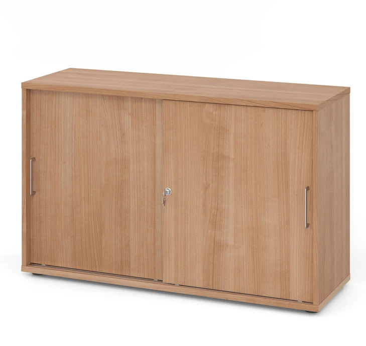 Hammerbacher Schiebetürenschrank 1752S, Holz, abschließbar, 120 x 74,8 x 40cm